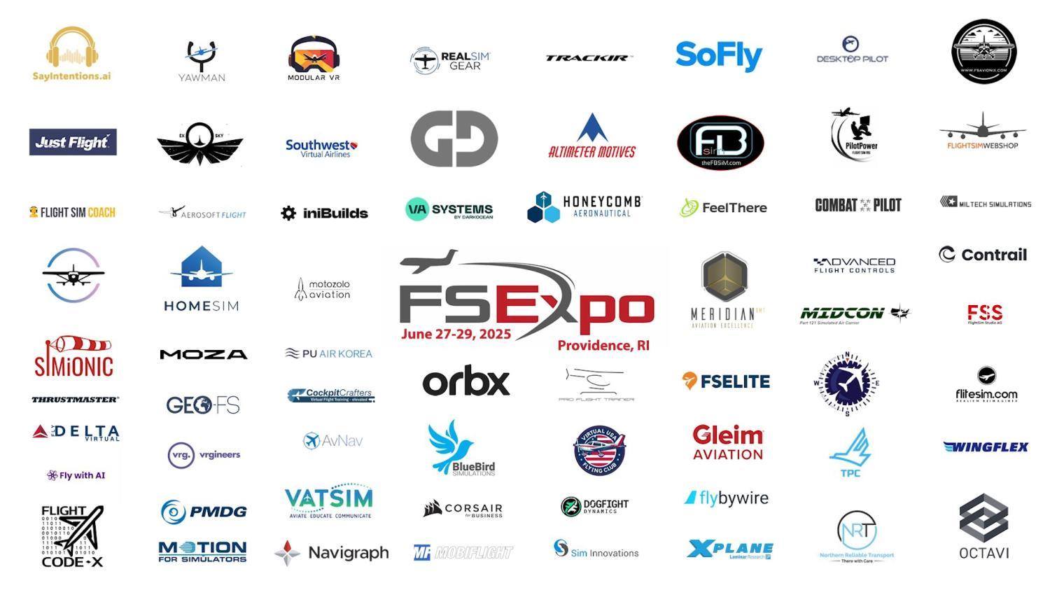 FlightSimExpo 2025 takes place on June 27-29, 2025 at the Rhode Island Convention Center in Providence.
